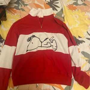 Snoopy half zip